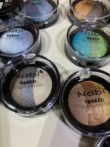 Nabi Baked Trio Eye Shadows (Lot of 22 ) in 4 Shades .112 oz Each Ship #20 - Picture 1 of 3