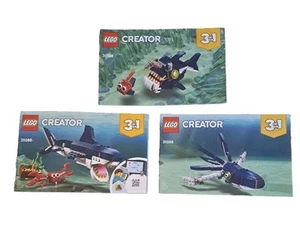 3 Lego Creator 31088 Anleitungen Hefte nur 3 ohne Steine Oktopus Fisch - Bild 1 von 6