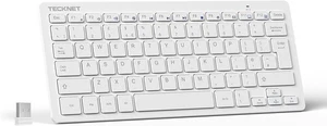 TECKNET 2.4G Wireless Keyboard For Windows 10/8/7/Vista/XP and Android Smart TV - Picture 1 of 8