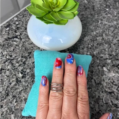 Tiffany & Co Elsa Peretti 18K White Gold Wave Five-row Ring Sz 5 1/4 or 5.25 - Image 1 of 4