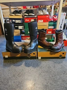 Muck Max Chore & Thorogood Wellington Work boots sz 13's/composite toe bundle! - Picture 1 of 17