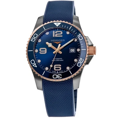 Nuevo reloj Longines HydroConquest automático esfera azul para hombre L3.781.3.98.9 Foto 1 de 4