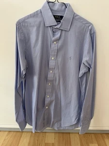Original Polo Ralph Lauren Hemd Hellblau Größe 15 1/2 / 39 Slim Fit - Bild 1 von 2