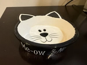 Mudpie Katzenfutterschale Katzengesicht mit Fischanhänger Wassernapf - Bild 1 von 8