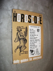 HOROSCOPE MAGAZINE. SEPTEMBER 1965. 64 pages. - Picture 1 of 2