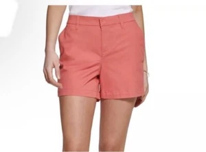 Tommy Hilfiger Flex Pantalones Cortos Elásticos Talla 2 Flex Hollywood Rosa Algodón Mujer - Imagen 1 de 11