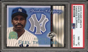 2000 FLEER GREATS OF GAME YANKEES CLIPPINGS JERSEY DAVE WINFIELD SP PSA 8 NM-MT - Picture 1 of 2