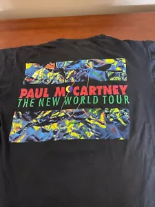 Paul McCartney 1993 New World Tour T-Shirt - Vintage XL/XXL — AUTHENTIC - Picture 1 of 9