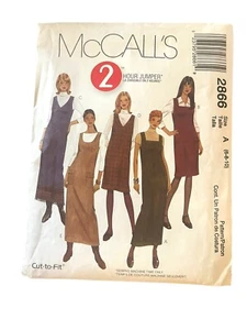 McCall's Sewing Pattern #2866 Two Hour Jumper Dress Size 6 8 10 UNCUT FF - Picture 1 of 4