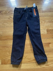 Old Navy Unisex Kids Blue Denim Dark Rinse Jeans Joggers sz 6 NEW NWT - Picture 1 of 3