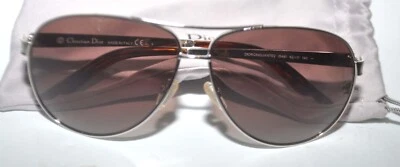 Óculos de sol Christian Dior Cinquante 2 prata aviador com estojo EXCELENTE - Imagem 1 de 4