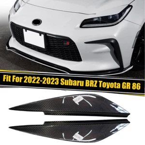 Pair Front Headlight Eyelid Eyebrows Trim For Subaru BRZ Toyota GR 86 2022-2023 - Picture 1 of 7