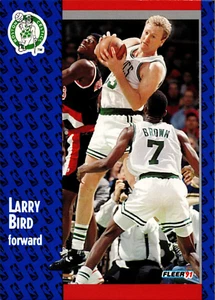 1991 Fleer Larry Bird #8 Boston Celtics HOF (Mint) - Free Shipping - Picture 1 of 2