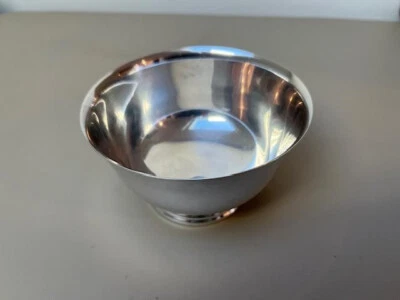 VINTAGE WM. ROGERS SILVER-PLATED 5" PAUL REVERE BOWL – CLASSIC REPRODUCTION - Image 1 of 4