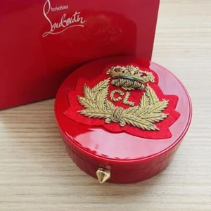Christian Louboutin Embroidery Red CL Mirror Case for Cushion Foundation w/ Box - Picture 1 of 7
