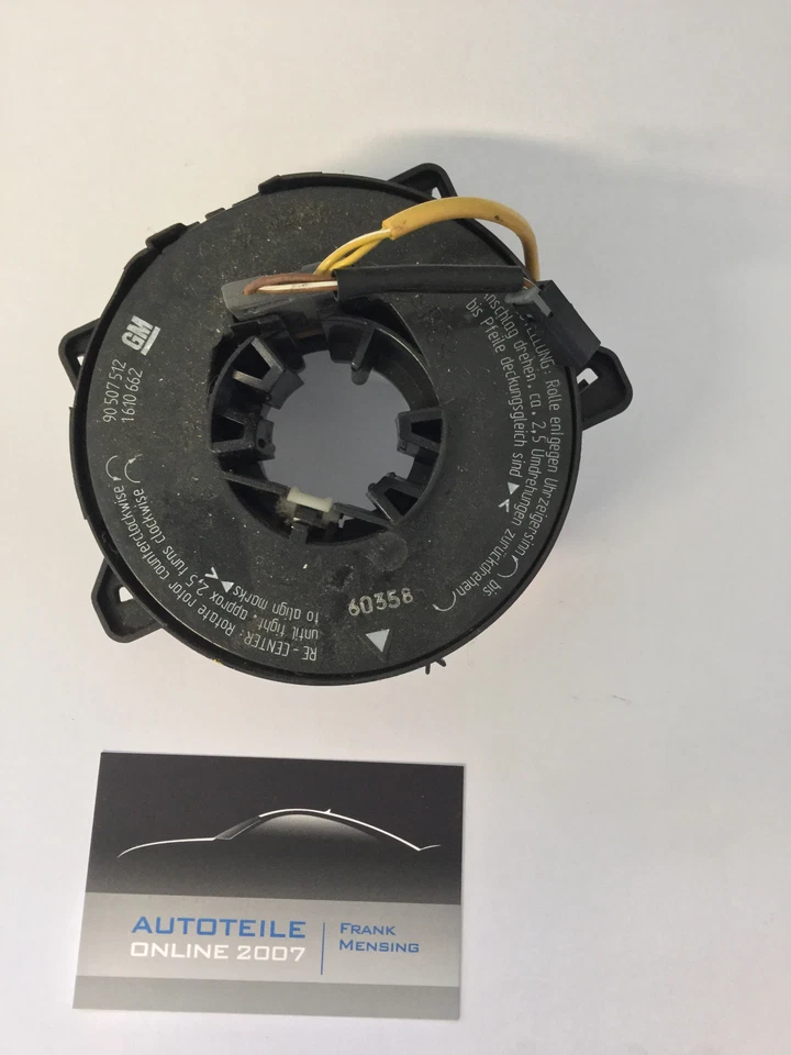 Opel Vectra B Schleifring Airbag Wickelfeder Airbagschleifring 90507512  1610662 - Bild 1 von 1