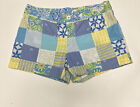 Lilly Pulitzer Size 4 Women's Flat Front Patchwork Floral Shorts