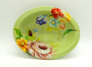 Mackenzie-Childs Green Flower Market Soap Dish *Retired* Read Description - Picture 1 of 12