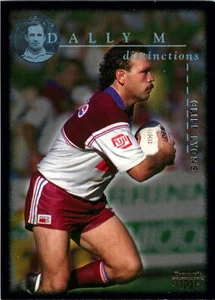 1995 Manly Sea Eagles NRL Dynamic Dally M Distinctions Card - Cliff Lyons - Picture 1 of 3