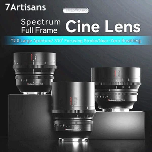 7artisans 35mm 50mm 85mm T2.0 FF Cinema Lens for Sony E/Canon RF/Nikon Z/L mount - Picture 1 of 10