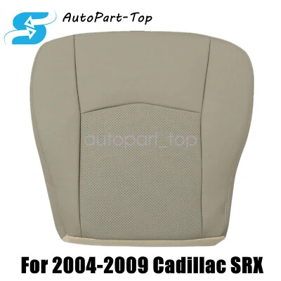 Cubierta de asiento de cuero de repuesto para parte inferior del conductor color tostado para Cadillac SRX 2004 a 2009 Foto 1 de 4