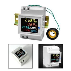 Digital LCD Rail Voltmeter and Power Frequency Monitor for Energy Saving