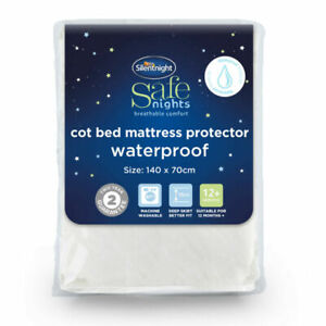 Silentnight Safe Nights Cot Bed Mattress Protector Waterproof Toddler Child Kids