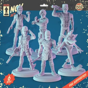 Videospiel Sony Crash Kratos Re Evil Miniatur passt DND D&D Pathfinder Pop - Bild 1 von 8