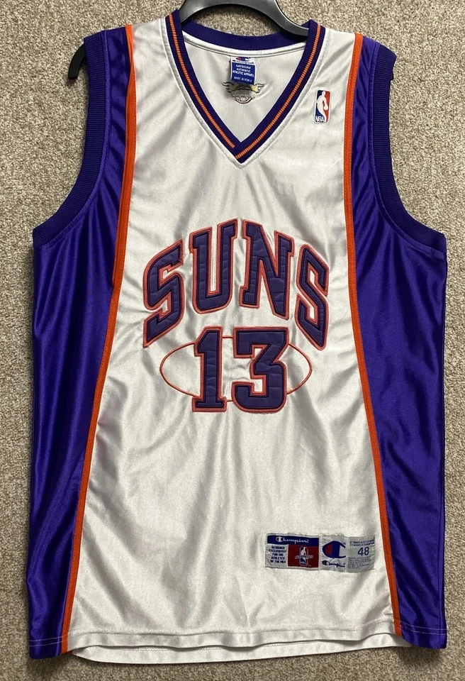 Camiseta Champion Auténtica NBA Para Hombres Phoenix Suns Steve Nash Talla 48 Foto 1 de 4