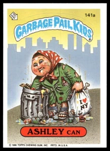 Garbage Pail Kids Series 4 1986 #141a Ashley Can comme neuf - Photo 1/2