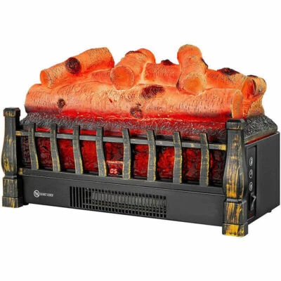 1500W 20" Electric Fireplace Logs Heater Realistic Flame Hearth Insert Wood Fire - Image 1 of 4