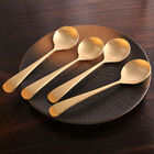 2 Copper Round Head Porridge Spoons Retro Tableware