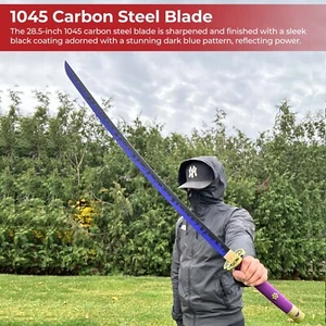 One Piece Zoro Handmade Enma Sword - 1045 Metal Blade - Overall 41.5" - Picture 1 of 7