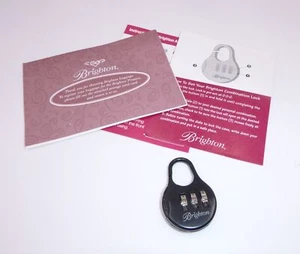 Brighton Zahlenschloss schwarz für Gepäck & Reisetaschen NEU - Bild 1 von 4