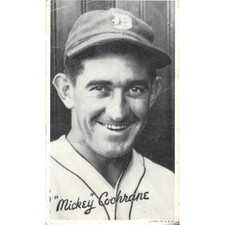 1936 Goudey Wide Pen Premiums R314 #A17 Mickey Cochrane - Detroit Tigers TJ8-1