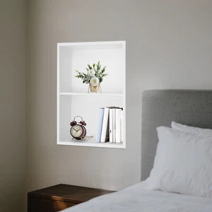 Armadio a muro da incasso a nicchia in acciaio inox per ripostiglio bagno - Foto 1 di 5