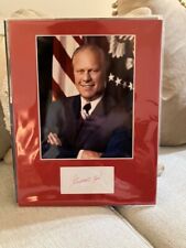 Autographed 11 x 14 Gerald Ford Display WOW! U.S President Signed Authentic