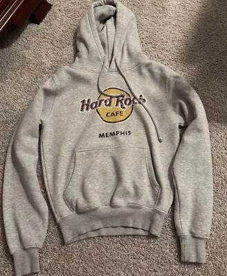 Sudadera con Capucha Gris Hard Rock Café Memphis Talla Pequeña Foto 1 de 3