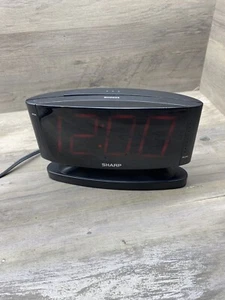 Sharp Model SPC033 Silver Color Alarm Clock EUC - D2 - Picture 1 of 7