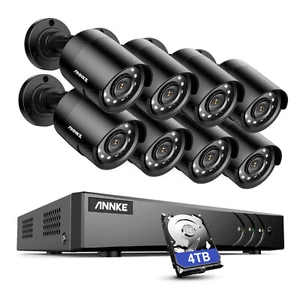 ANNKE 8CH 5MP Lite DVR 1080P CCTV Security Camera System AI Color Night Vision - Picture 1 of 20
