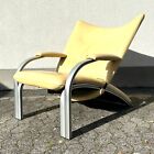 Ledersessel WK Wohnen Modell 698 Spot Relaxfunktion Designer Gelb Leder Sessel
