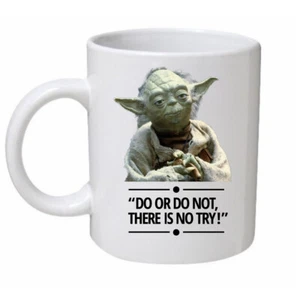 Taza de café Star Wars Yoda Do Or Not regalo de cumpleaños regalo humorístico inspirar - Imagen 1 de 2