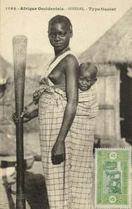 África Occidental, SENEGAL, Niña Nativa Niña Tribu Wolof (1920) Fortier 1093 - Imagen 1 de 1
