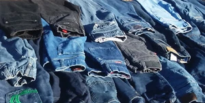50 Pairs Blue Kids Jeans (Boys & Girls)Bulk Sale Many Brands Mixed Lots & Sizes - Picture 1 of 8