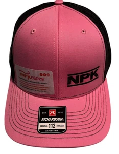 NPK Richardson 112 Women's Cap Snapback Hat Pink Black Trucker Breast Cancer - Picture 1 of 8
