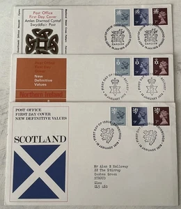 GB QEII 1978 Regionals Machin New Values Set POFDC’s Relevant SHS’s Cat £20 - Bild 1 von 4