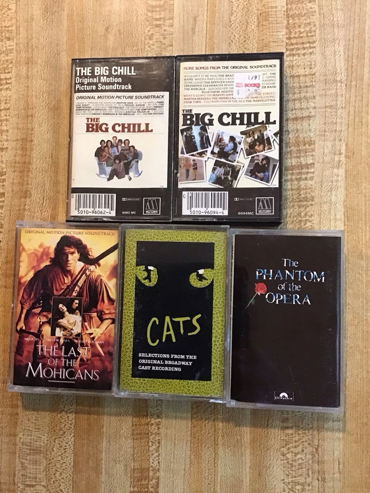 Lot Of 5 Original Motion Picture Soundtrack Cassette Tapes - Image 1 of 1