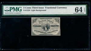 AC Fr 1226 $0.03 1864 fractional Third issue PMG 64 EPQ - Picture 1 of 2