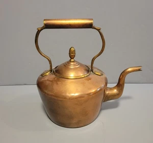 William Soutter And Sons Copper Brass Tea Kettle English Colonial Vintage - Picture 1 of 7