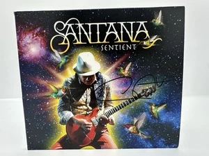 Carlos Santana Sentient Sentiment Music Autograph SIGNED CD - Picture 1 of 3